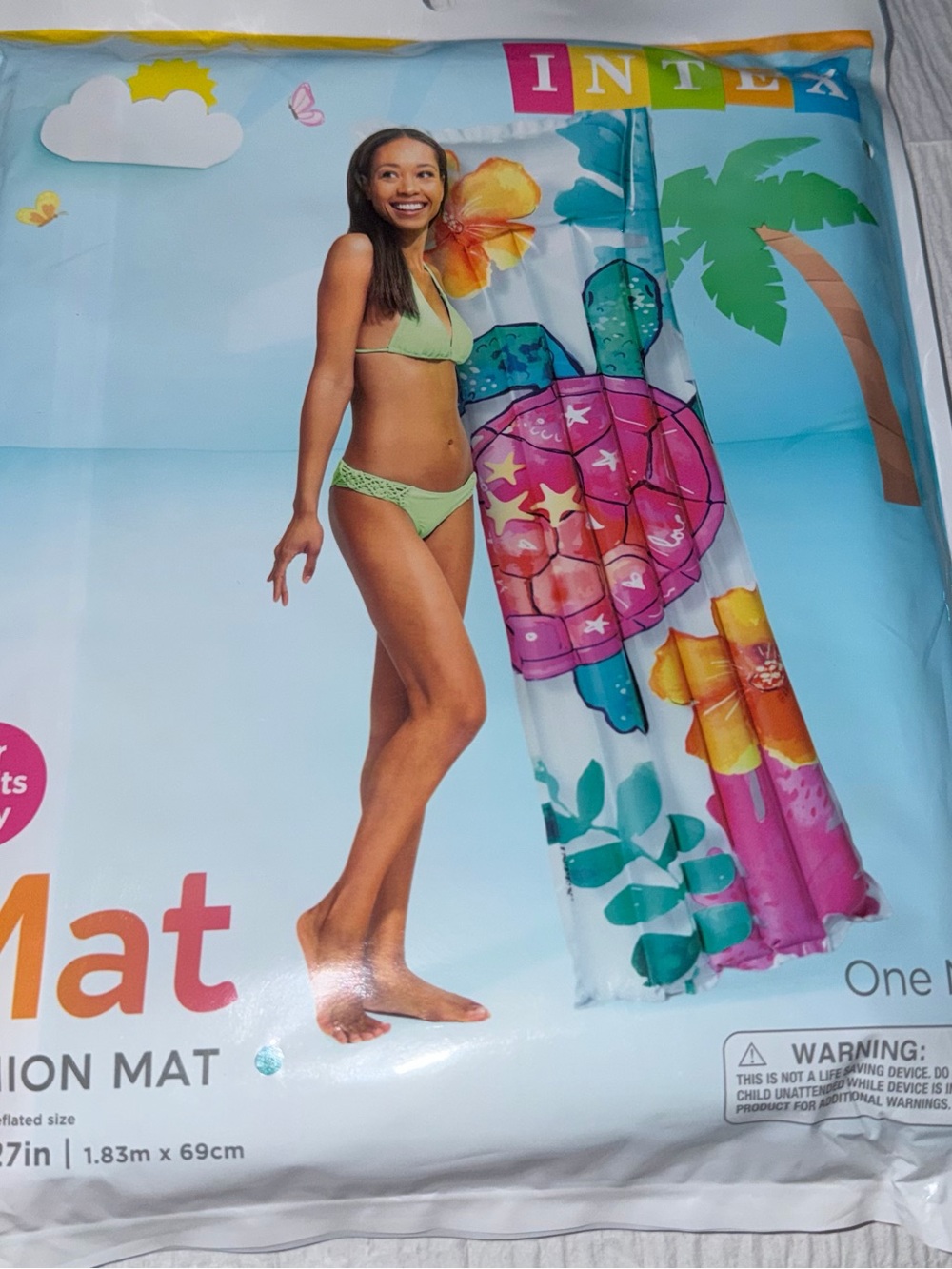 BRAND NEW INTEX ADULTS ONLY INFLATABLE VINYL FASHION MAT